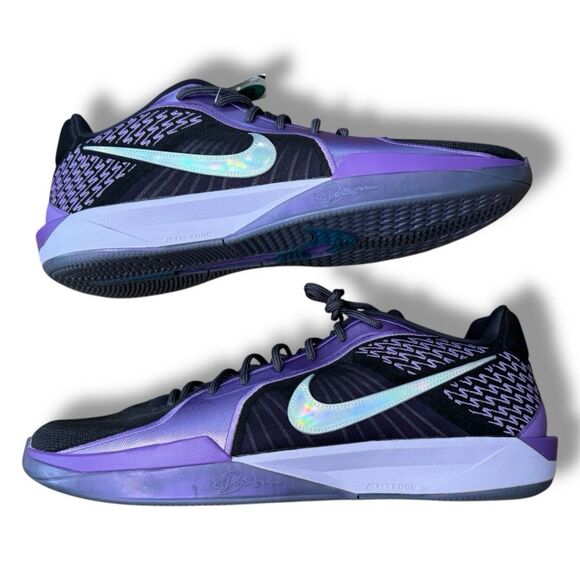 NEW Nike Sabrina 2 Court Vision Purple Basketball Shoes Women’s Sz 19.5 Men’s 18 - Picture 6 of 11